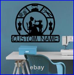 Personalized Sewing room metal sign, sewing sign, metal sewing sign, quilting sign
