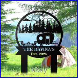 Personalized Your Camping Metal Sign, Happy Camper Sign, Camper Sign, Campsite Personalized Your Camping Metal Sign, Happy Camper Sign, Camper Sign, Campsite