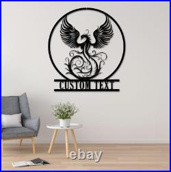 Phoenix Metal Sign, Custom Phoenix Wall Art, Phoenix Decoration, Indoor decor