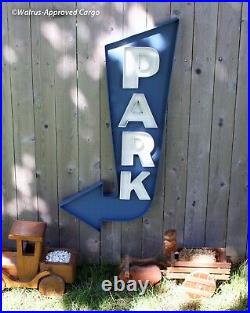 Pottery Barn Park Wall Sign -nib- Point The Way To Cool Home Décor
