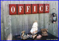 Pottery Barn Rustic Office Sign -nib- This Will (almost!) Make Work A Pleasure