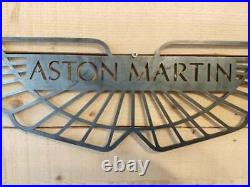Premium Aston Martin Car Logo Metal Sign Hand Finished Vintage Car Wall Art