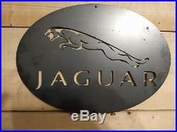 Premium Jaguar Metal Wall Sign Handmade vintage Man Cave Car Garage Vintage