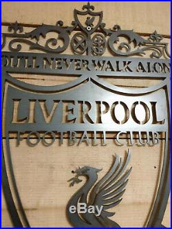 Premium Liverpool FC Metal Wall Sign Handmade Football league Man Cave Large