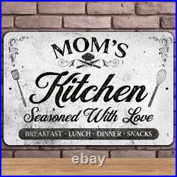 Print Metal Sign Custom Metal Sign Metal Kitchen Sign Vintage Kitchen Decor