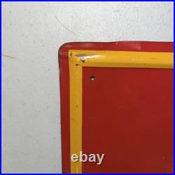 RAINBO BREAD STAMPED PAINTED METAL GROCERY SIGN 1950s VINTAGE 27x14