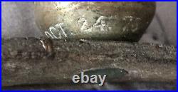 RARE 18c -30 Sleigh Bells 80Leather SIGNED&DATED Oct 1776 -L@@k