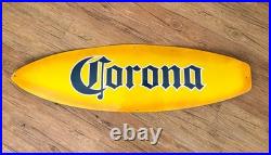 RARE! Corona Beer Metal Surfboard Tiki Bar Man Cave Mexico Cabana Sign 49x14 RARE! Corona Beer Metal Surfboard Tiki Bar Man Cave Mexico Cabana Sign 49x14