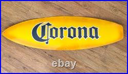 RARE! Corona Beer Metal Surfboard Tiki Bar Man Cave Mexico Cabana Sign 49x14 RARE! Corona Beer Metal Surfboard Tiki Bar Man Cave Mexico Cabana Sign 49x14