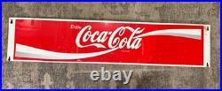RARE VINTAGE Coca Cola METAL SIGN 47 X 10 ENJOY COLA COLA RARE VINTAGE Coca Cola METAL SIGN 47 X 10 ENJOY COLA COLA