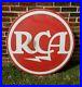 RARE_Vintage_Large_36_RCA_Round_Metal_Sign_Radio_Advertisement_Red_White_01_cy