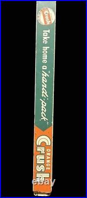 RARE Vintage Orange Crush Soda Pop 32 Door Push Pull Bar Porcelain Metal Sign
