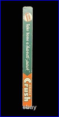 RARE Vintage Orange Crush Soda Pop 32 Door Push Pull Bar Porcelain Metal Sign