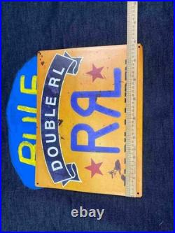 RRL Vintage Western Ranch Tin Metal Sign Wall Decor Sign Banner Metal