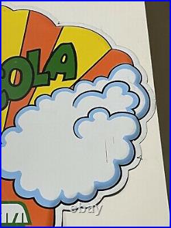 Rare Large Vintage 1976 7Up 7 Up Peter Max Style Art Soda Pop 71 Metal Sign
