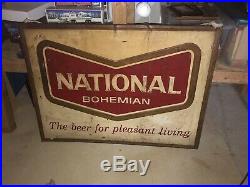 Rare National Bo Vintage Metal Beer sign