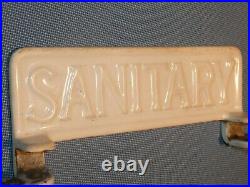 Rare Old Vintage Antique Sanitary Medical Hospital Metal Sign Surgical Devices