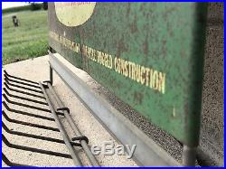 Rare Vintage 1950's John Deere Farm Tractor Battery Cable Gas Oil 22 Metal Sign