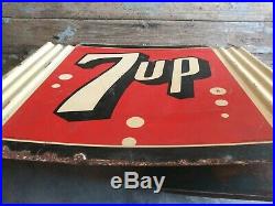 Rare Vintage 1951 7Up Soda Pop Country store 7 up Metal Sign Stout Sign 30x39