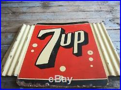 Rare Vintage 1951 7Up Soda Pop Country store 7 up Metal Sign Stout Sign 30x39
