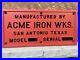 Rare_Vintage_ACME_IRON_WORKS_Cast_Metal_Sign_SAN_ANTONIO_TEXAS_01_ajdj