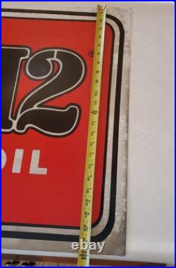 Rare Vintage Cam 2 Motor Oil Metal Display Advertising Store Garage Sign Rare Vintage Cam 2 Motor Oil Metal Display Advertising Store Garage Sign