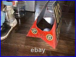 Rare Vintage Original U. S. ROYAL TIRES Display Stand Metal Sign Gas & Oil
