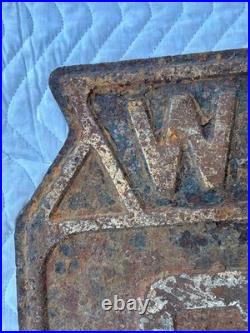 Rare Vintage Original Wisconsin Highway 64 Shield Metal Sign