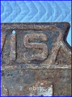 Rare Vintage Original Wisconsin Highway 64 Shield Metal Sign
