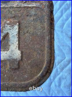 Rare Vintage Original Wisconsin Highway 64 Shield Metal Sign