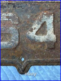 Rare Vintage Original Wisconsin Highway 64 Shield Metal Sign