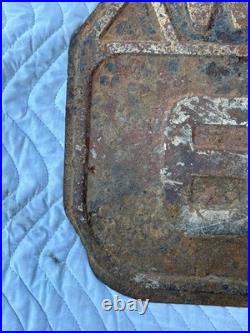 Rare Vintage Original Wisconsin Highway 64 Shield Metal Sign