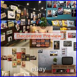 Reproduced Vintage Tin Sign Pack, Gas Oil Retro Advert Antique Metal Signs fo