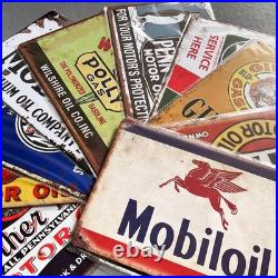 Reproduced Vintage Tin Signs, Gas Oil Retro Advert Metal Sign for Garage Man Reproduced Vintage Tin Signs, Gas Oil Retro Advert Metal Sign for Garage Man