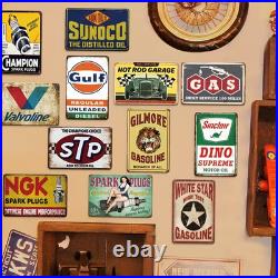 Retro Garage Tin Signs 12 Vintage Metal Wall Decor Men Cave Wall Decorations LOT