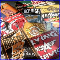 Retro Metal Signs Collection, 35-Piece Tin Sign Set for Vintage Decor Lovers