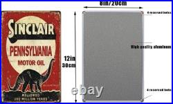 Retro Vintage Tin Wall Signs Set of 15, Ideal for Garage and Patio Decor