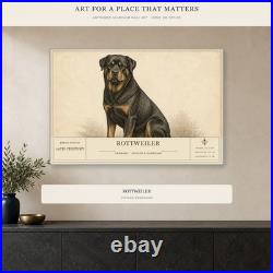 Rottweiler Dog Breed Wall Art Aluminum Sign