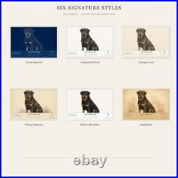 Rottweiler Dog Breed Wall Art Aluminum Sign