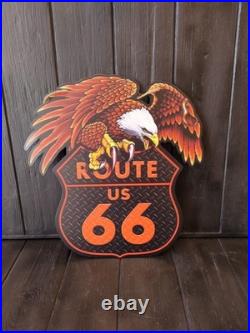 Route US 66 Tin Wall decor Metal plate Tin Vintage style Sign Poster Lot 7 pcs