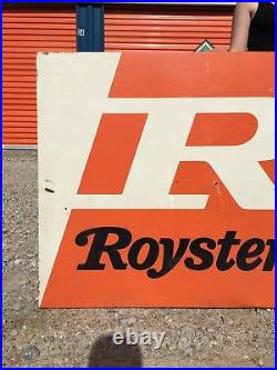 Royster Metal Farm Sign Vintage Country Feed Fertilizer Crops Large