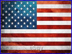 Rustic Wood-Framed USA Flag Metal Sign Handmade 13 in x 17 in, Vintage Decor Rustic Wood-Framed USA Flag Metal Sign Handmade 13 in x 17 in, Vintage Decor