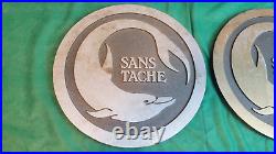 Sans Tache Vintage Cast Aluminum Signs 15 Dolphin
