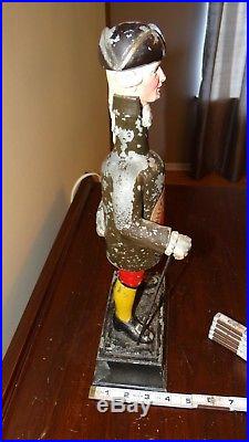 Scarce 1930s Vtg Whitbread Ale Metal Beer Sign Back Bar Bottle Figurine Statue