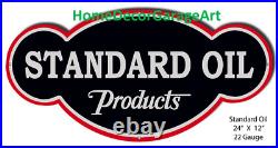 Standard Oil Products, Cutout Shape Flat Metal Sign, Vintage Style Garage Art Standard Oil Products, Cutout Shape Flat Metal Sign, Vintage Style Garage Art