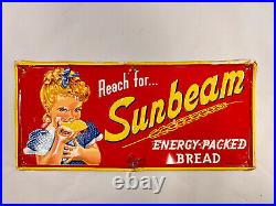 Sunbeam Vintage Bread Metal Sign