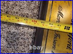 TRAVELERS INSURANCE COMPANY Indemnity Fire Vintage metal tin sign Wood Frame TRAVELERS INSURANCE COMPANY Indemnity Fire Vintage metal tin sign Wood Frame