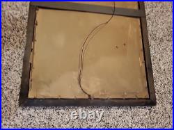 TRAVELERS INSURANCE COMPANY Indemnity Fire Vintage metal tin sign Wood Frame TRAVELERS INSURANCE COMPANY Indemnity Fire Vintage metal tin sign Wood Frame