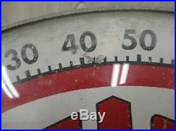 TRICO Wiper Blades Thermometer Metal Sign Glass Fahrenheit Working Vintage Rare