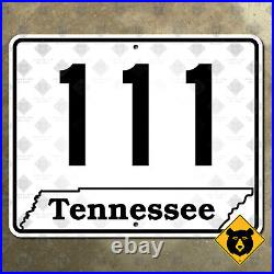 Tennessee State Route 111 highway sign 1982 Soddy-Daisy Dunlap Chattanooga 20x16